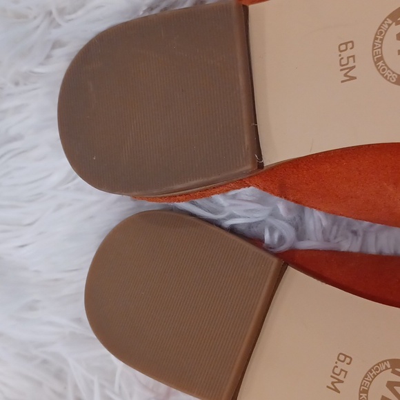 Michael Kors Tiffanie Slip-on Loafer Mule Flats Terracotta Suede NEW - Picture 16 of 16